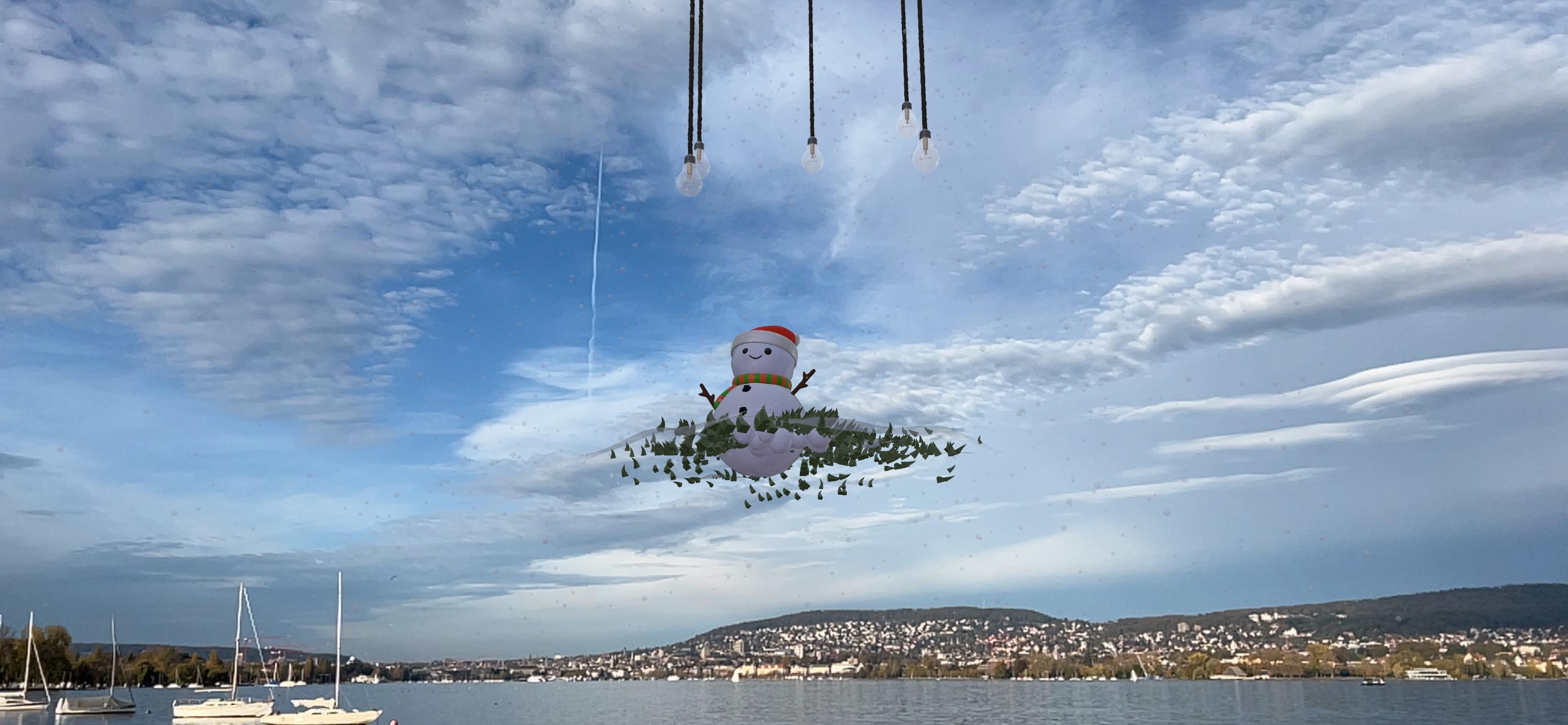 Weblaw AR Installation zu Weihnachten 